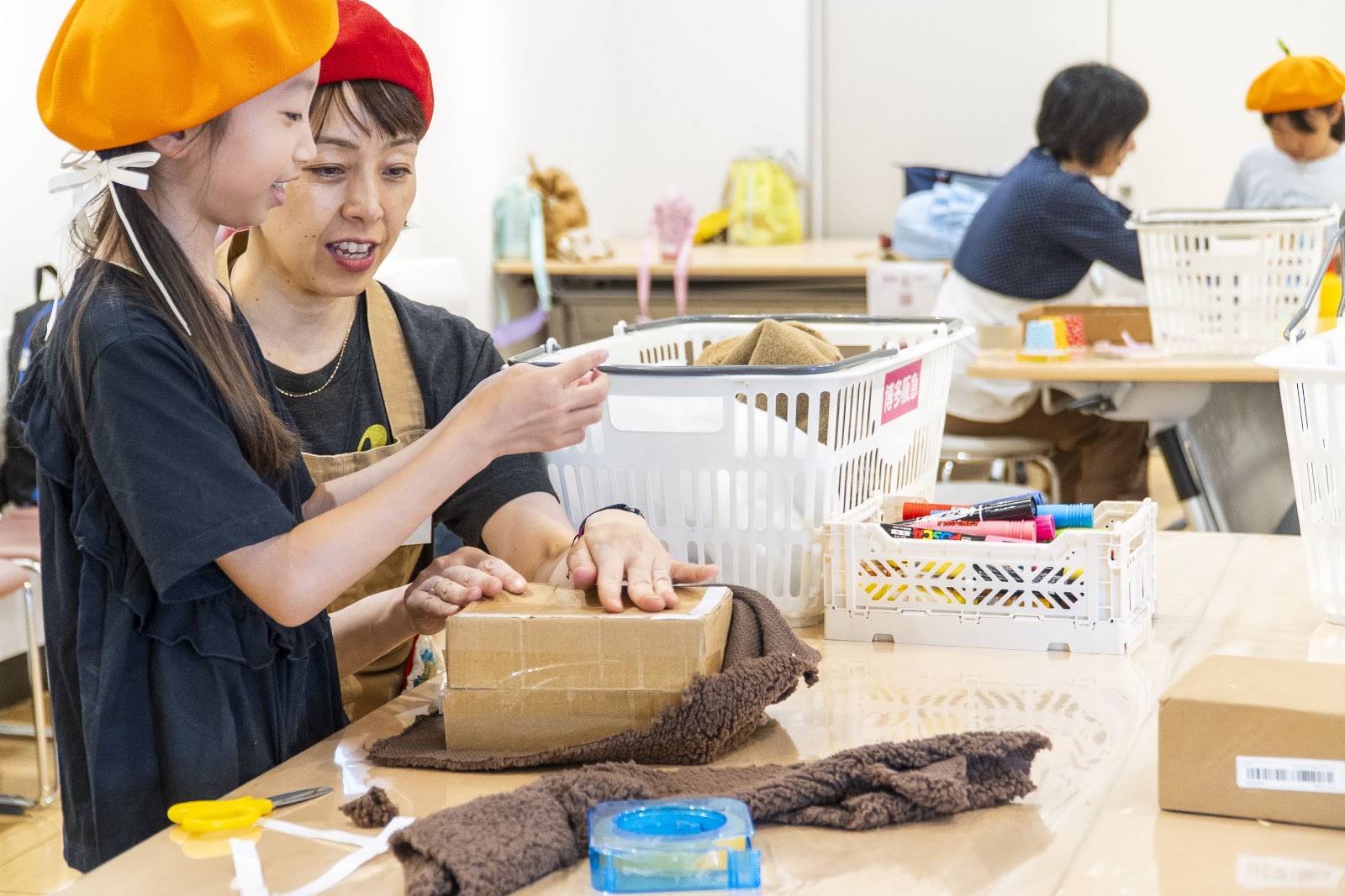 さっそく工作スタート！